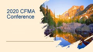 2020 CFMA Conference Government Contracting Entry Considerations Guidance