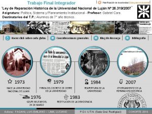 Trabajo Final Integrador Planificacin de la actividad Solo