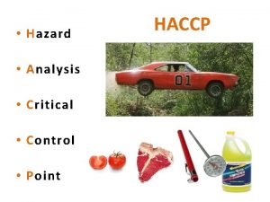Hazard Analysis Critical Control Point HACCP Hazard Something