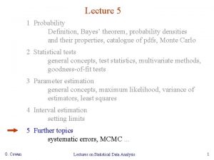 Lecture 5 1 Probability Definition Bayes theorem probability