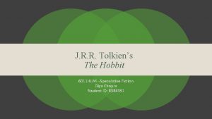 J R R Tolkiens The Hobbit 6011 HUM