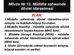 Mvzu 13 Mdafi sahsind dvlt idaretmsi PLAN 1