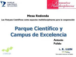 Centro de Estudios Andaluces Mesa Redonda Los Parques