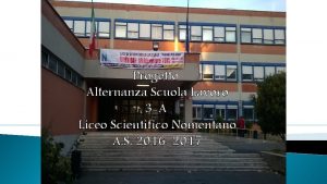 Progetto Alternanza Scuola Lavoro 3 A Liceo Scientifico