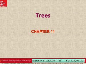 Trees EECS 1019 Discrete Math for CS Prof