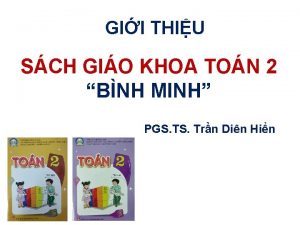 GII THIU SCH GIO KHOA TON 2 BNH