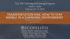 TCA TPP TC 03 Benchmarking Program Austin Texas