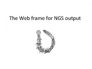 The Web frame for NGS output NGS sequencing