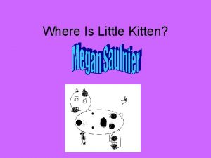 Where Is Little Kitten Copyright 2011 All rights