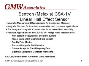 Sentron Melexis CSA1 V Linear Hall Effect Sensor