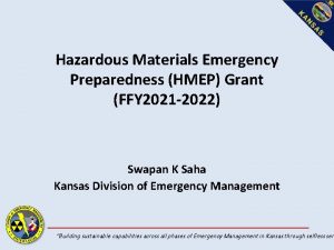 Hazardous Materials Emergency Preparedness HMEP Grant FFY 2021