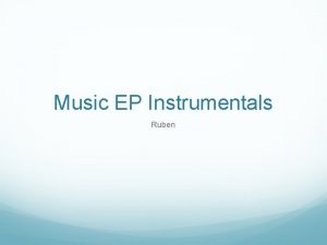 Music EP Instrumentals Ruben Music inspiration First I