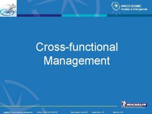 Crossfunctional Management Handbook Crossfunctional Management Authors CEGOS DGPFOR