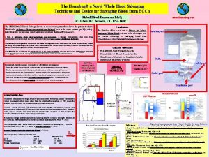 The Hemobag a Novel Whole Blood Salvaging Technique