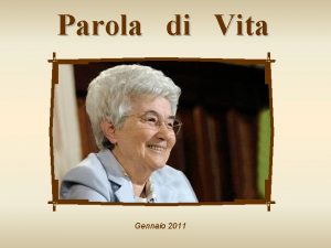 Parola di Vita Gennaio 2011 La moltitudine di