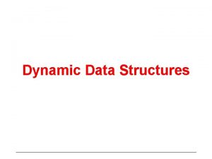 Dynamic Data Structures Point to Derived Data Values