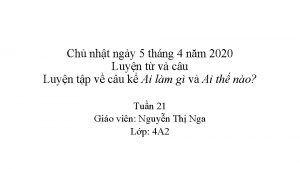 Ch nht ngy 5 thng 4 nm 2020