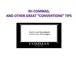 Comma Rule 1 Rule 1 To avoid confusion