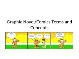 Graphic NovelComics Terms and Concepts Panel A distinct