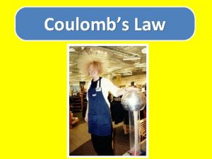 Coulombs Law Matter is made of particles which