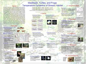 Abstract Steelhead Turtles and Frogs Temperature Dynamics of
