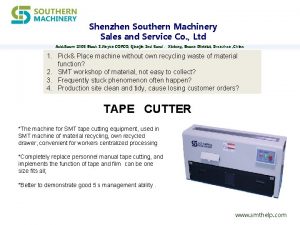 Shenzhen Southern Machinery Sales and Service Co Ltd