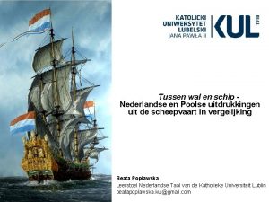 Tussen wal en schip Nederlandse en Poolse uitdrukkingen