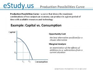 e Study us Production Possibilities Curve a curve