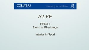 A 2 PE PHED 3 Exercise Physiology Injuries