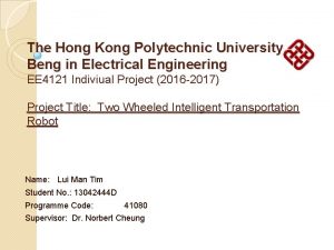 The Hong Kong Polytechnic University Beng in Electrical