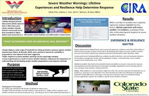 Severe Weather Warnings Lifetime Experiences and Resilience Help