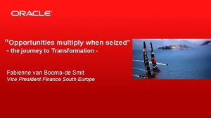 Opportunities multiply when seized the journey to Transformation