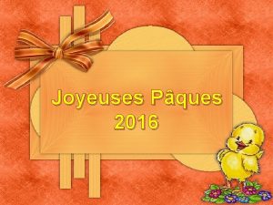 Joyeuses Pques 2016 Par Cra DF Dd Francis