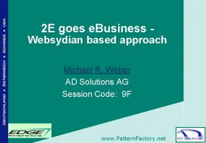2 E goes e Business Websydian based approach