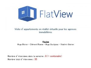 Visite dappartements en ralit virtuelle pour les agences