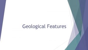 Geological Features The Ocean Floor Midocean ridges mountain