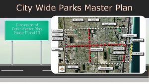 City Wide Parks Master Plan Discussion of Parks