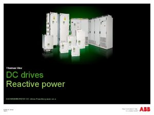 Thomas Vinz DC drives Reactive power 3 ADW
