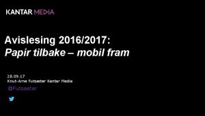 Avislesing 20162017 Papir tilbake mobil fram 28 09