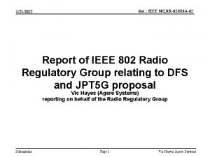 doc IEEE 802 RR02018 Ad 2 1212022 Report