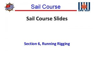 Sail Course Slides Section 6 Running Rigging Sail