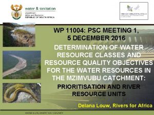 WP 11004 PSC MEETING 1 5 DECEMBER 2016