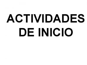 ACTIVIDADES DE INICIO QUEDA PROHIBIDO Llorar sin aprender