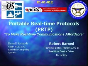 R 1 01 012 Portable Realtime Protocols PRTP