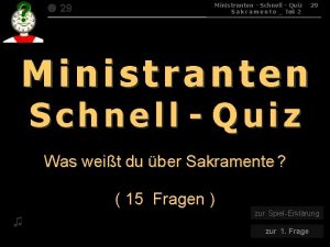 29 015 Ministranten Schnell Quiz S a k