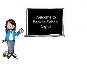 Welcome to Back to School Night Welcome Video