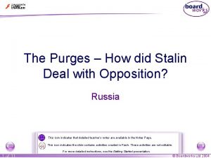 The Purges How did Stalin Deal with Opposition