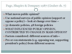 Page Shapiro Dempsey 1987 Graber ch 7 What