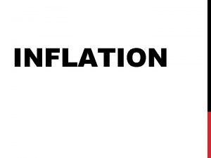 INFLATION VIDEOS Mr Clifford INFLATION Inflation a rise