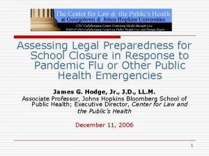 Assessing Legal Preparedness for School Closure in Response